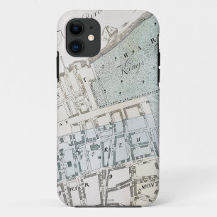New York City Map, 1728 iPhone 11 Case