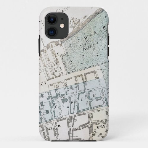 New York City Map 1728 iPhone 11 Case