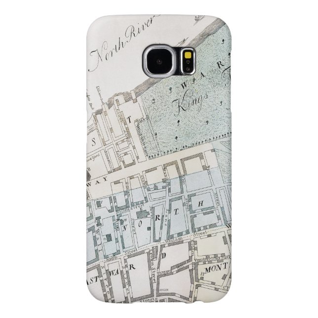 New York City Map, 1728 Case-Mate Samsung Galaxy Case (Back)