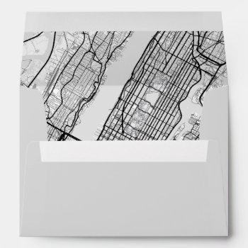 New York City Map Envelope by colorjungle at Zazzle