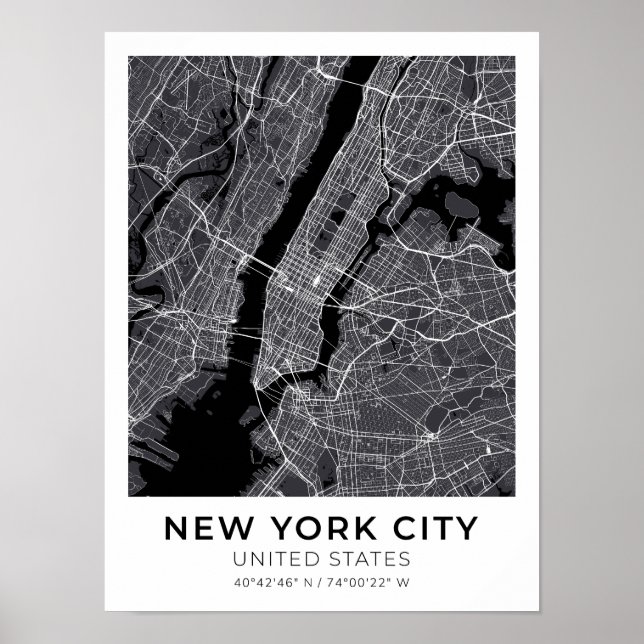 New York City Map Poster (Front)