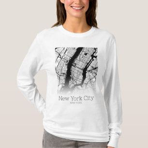 New York City Map T-Shirt
