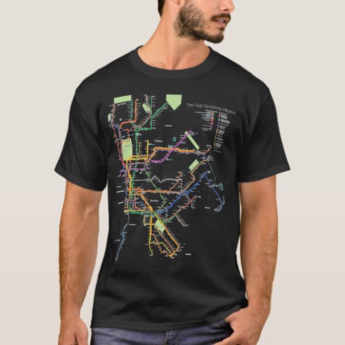 New York City Metro Subway Map I Heart Ny T_Shirt
