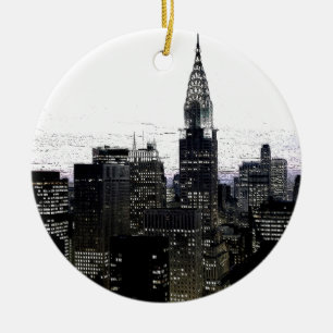 New York City Midtown Ceramic Ornament