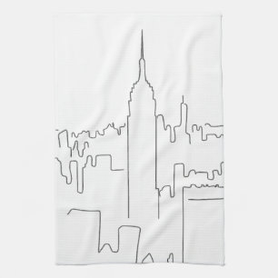 New York City Minimal Line Kitchen Towel