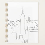 New York City Minimal Line Planner<br><div class="desc">Minimal Line Art - New York City - Black And White Sketch - Line Drawings.</div>