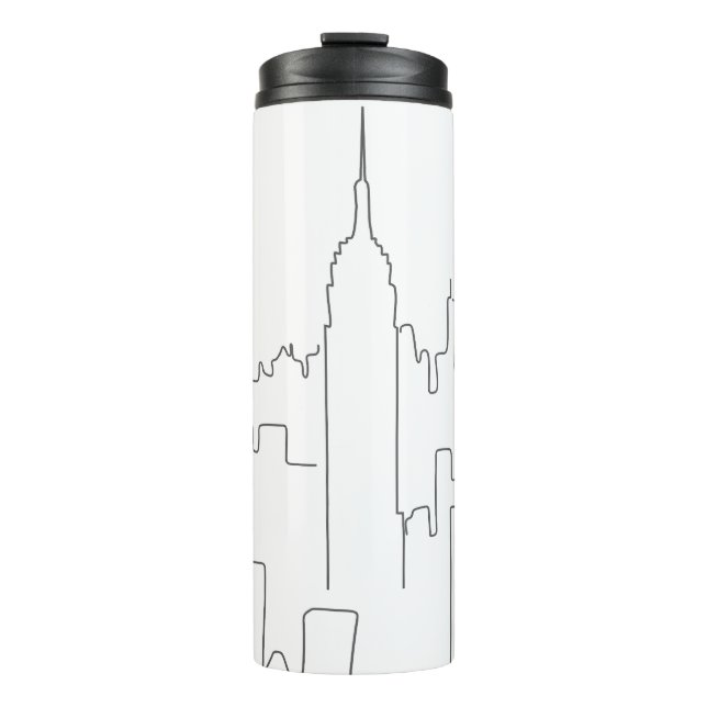New York City Minimal Line Thermal Tumbler (Front)