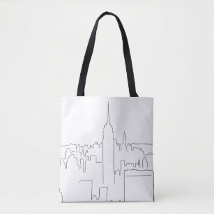 New York City Minimal Line Tote Bag