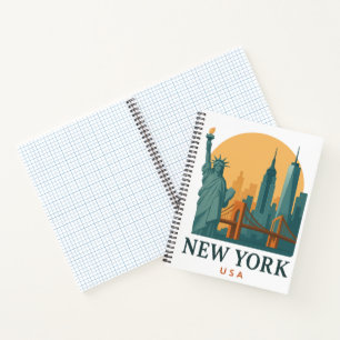 New York City Minimalist Vintage Travel Notebook