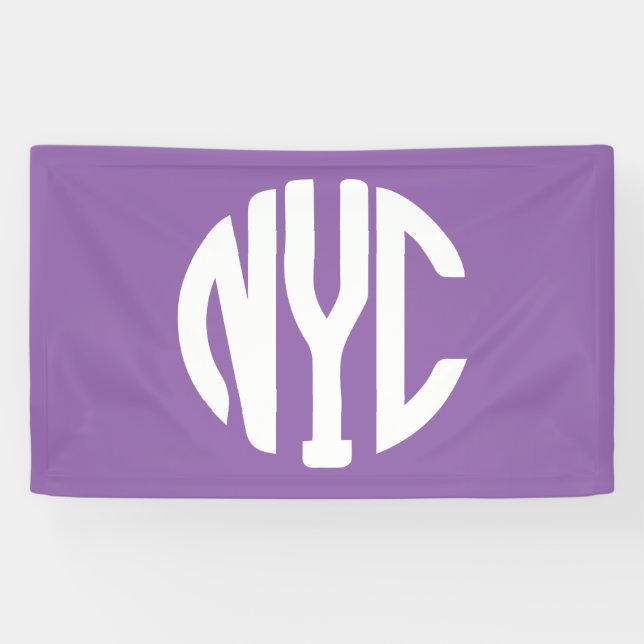 New York City monogram Banner (Horizontal)