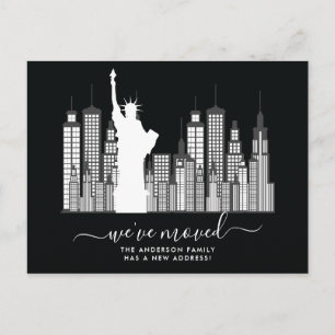 New York City Moving Announcement Postcard