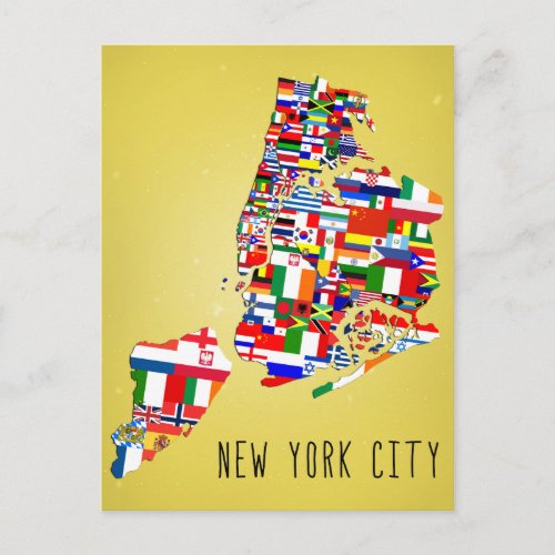 New York City Neighborhood Flags Postcards