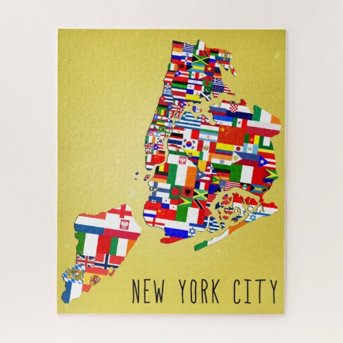 New York City Neighborhoods Flags Jigsaw Puzzle