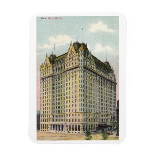 New York City New Plaza Hotel c1910 Vintage  Magnet