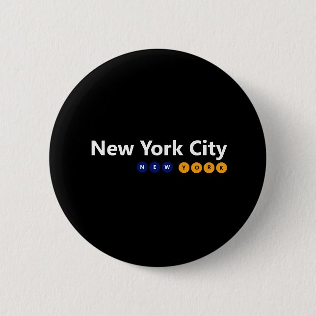 New York City, New York Button (Front)