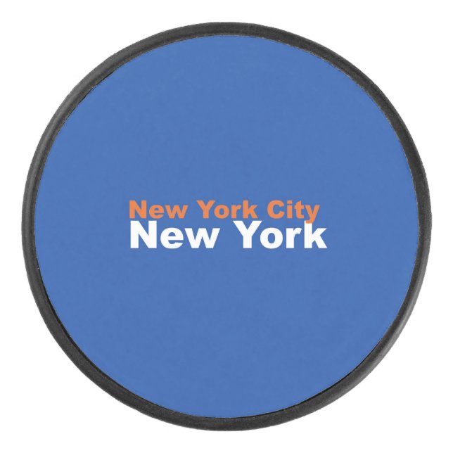 New York City, New York Hockey Puck (Front)
