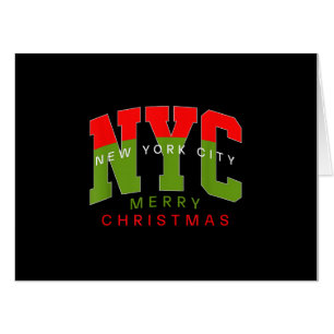 New York City New York Merry Christmas Travel Gift Card