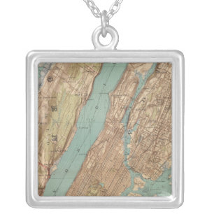 New York City, New York Silver Plated Necklace