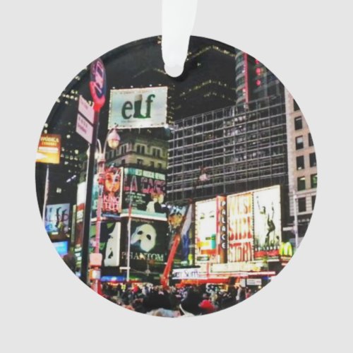 New York City New York Times Square Christmas Ornament