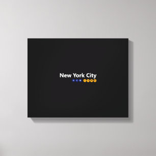 New York City, New York Wrapped Canvas Print