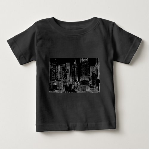 New York City Night Baby T_Shirt