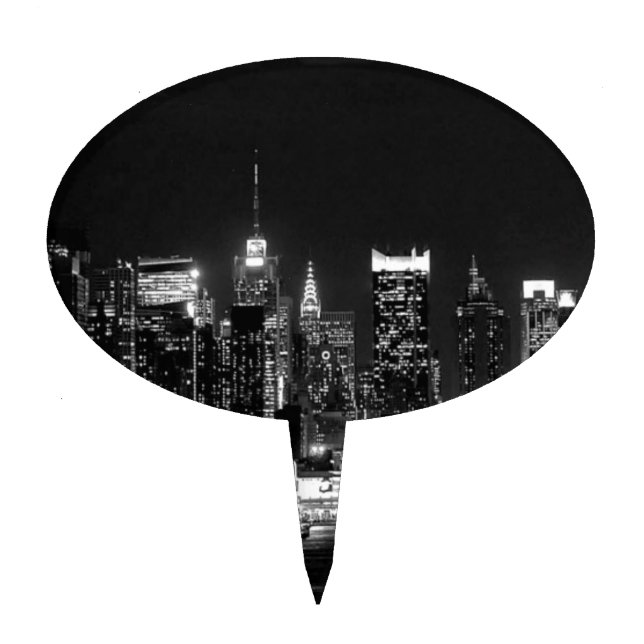 New York City Night Cake Topper (Front)