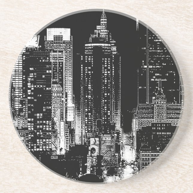 New York City Night Drink Coaster (Front)