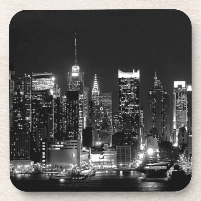 New York City Night Drink Coaster (Front)