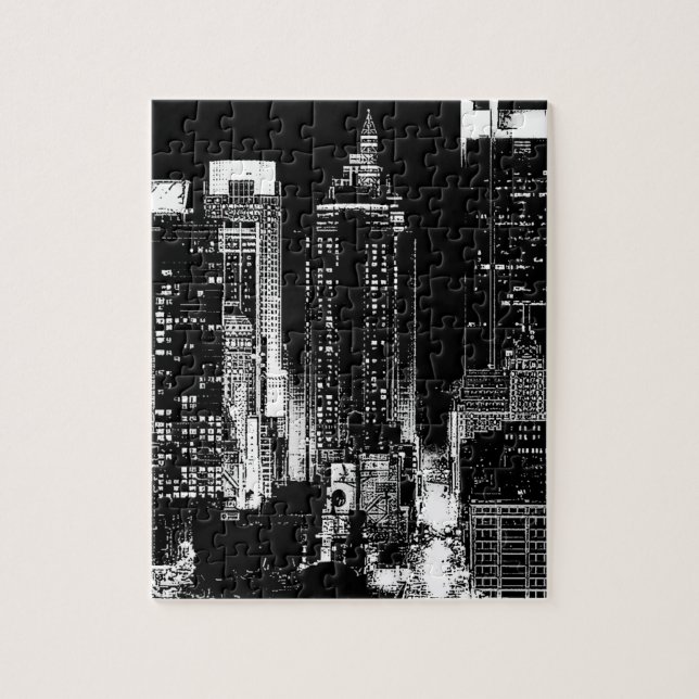 New York City Night Jigsaw Puzzle (Vertical)