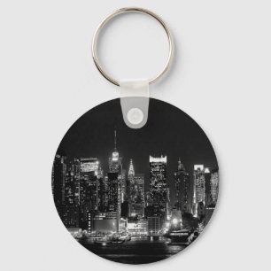 New York City Night Keychain