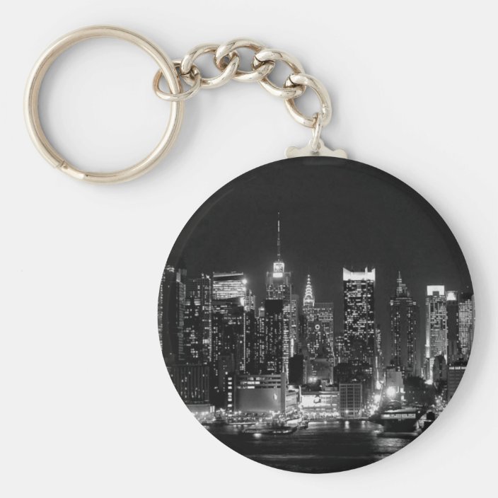 New York City Night Keychain
