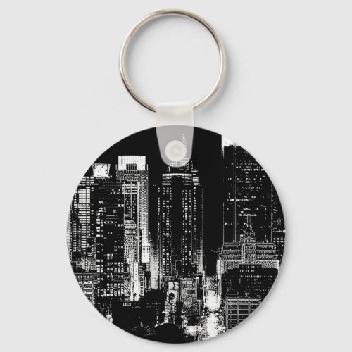 New York City Night Keychain