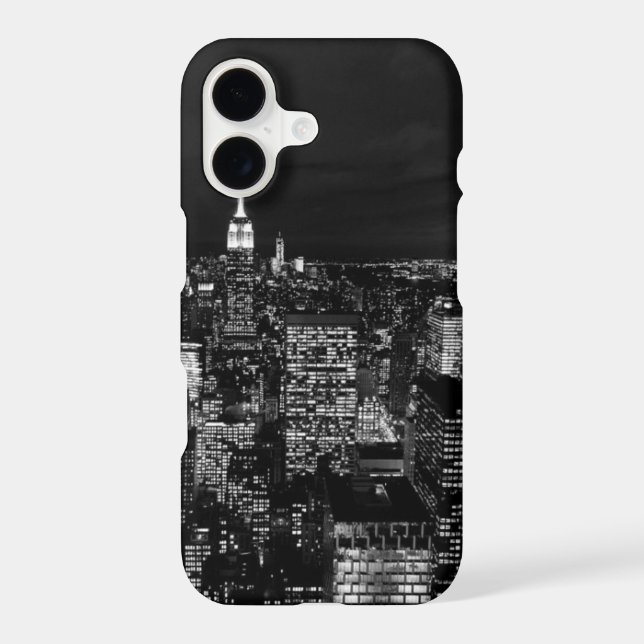 New York City Night Skyline iPhone Case (Back)