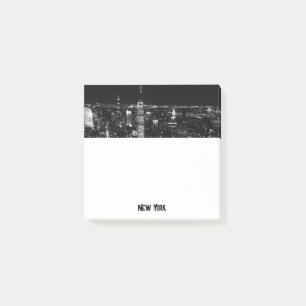 New York City Night Skyline Square Post-it Notes