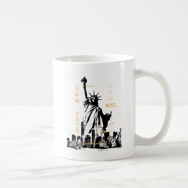 New York City Ny Nyc Statue of Liberty Coffee Mug (Right)