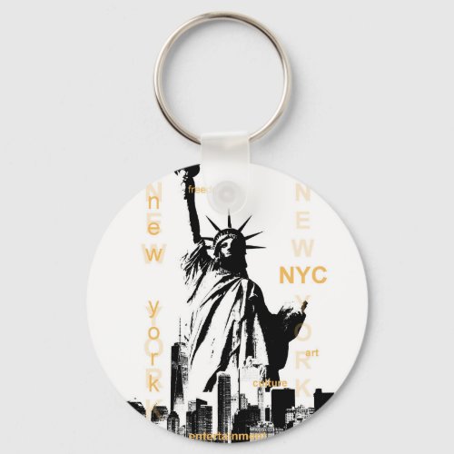 New York City Ny Nyc Statue of Liberty Keychain