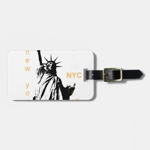 New York City Ny Nyc Statue of Liberty Luggage Tag