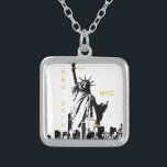 New York City Ny Nyc Statue of Liberty Silver Plated Necklace<br><div class="desc">New York City Ny Nyc Statue of Liberty</div>