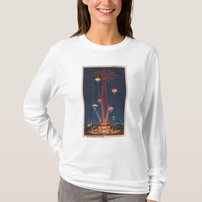 New York City, NY - Parachute Jump at World's T-Shirt (Front)