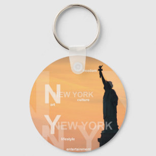 new york city ny statue of liberty usa keychain