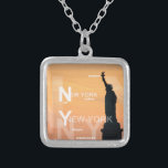 new york city ny statue of liberty usa silver plated necklace<br><div class="desc">New York City Ny Nyc Statue of Liberty USA</div>