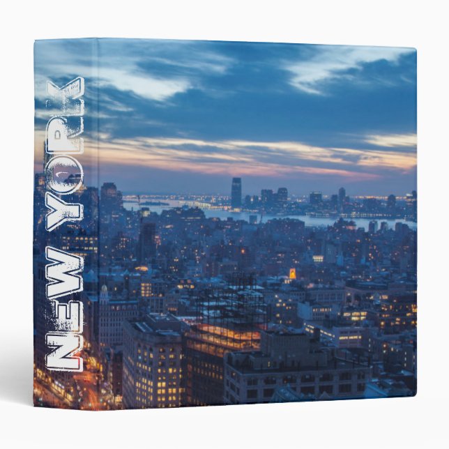 New York City, NY, USA 3 Ring Binder (Front/Spine)