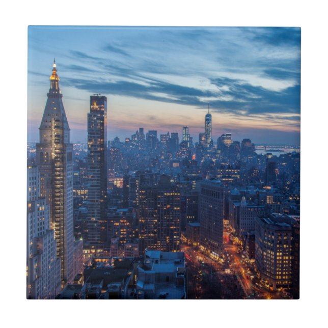 New York City, NY, USA Ceramic Tile (Front)