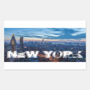 New York City, NY, USA Rectangular Sticker