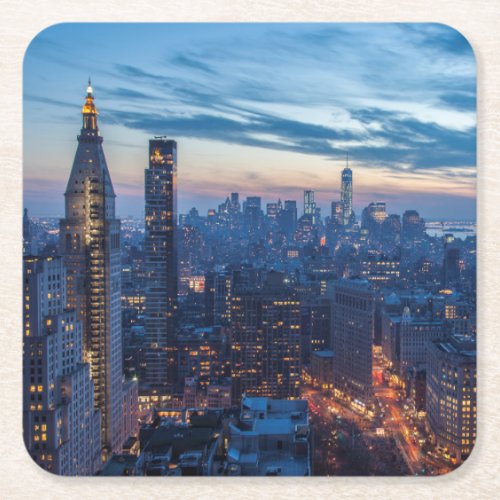 New York City NY USA Square Paper Coaster