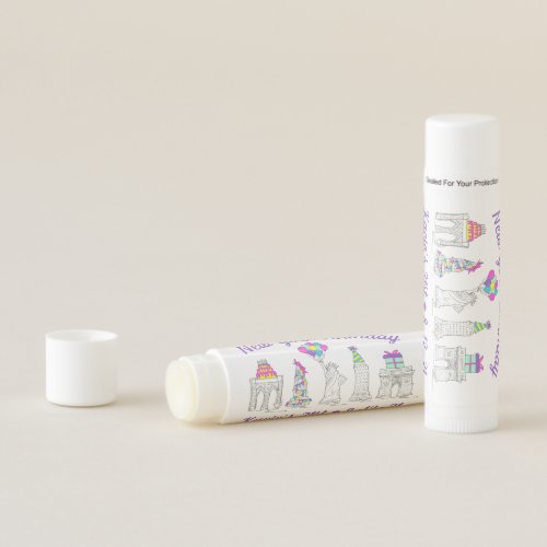 New York City NYC Birthday Favor Architecture Trip Lip Balm