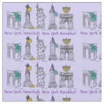 New York City NYC Chanukah Hanukkah Fabric