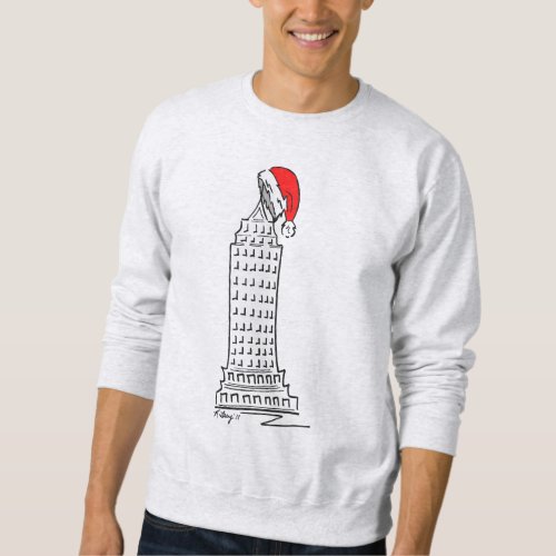 New York City NYC Christmas Skyscraper Santa Hat Sweatshirt