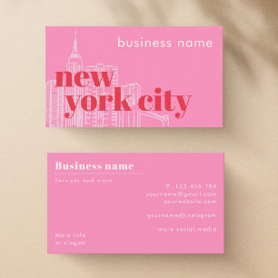 New York City NYC company Business Card