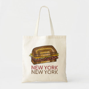 New York City NYC Deli Reuben Sandwich Food Tote